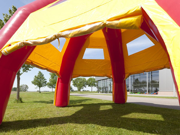 Inflatable event tent